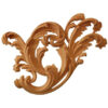 Rococo Centre Spray Wood Applique