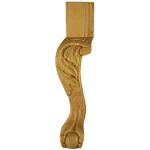 Medium Ball and Claw Cabriole Leg wide section