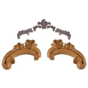 Small Rococo Pediment Rails