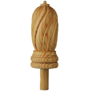 Medium Spiral Reeded & Fluted Newel Post Knob