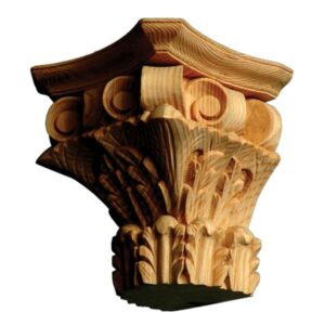 Corinthian Pilaster Capital Three Sided