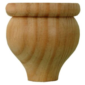 Small Plain Turned Tulip Foot