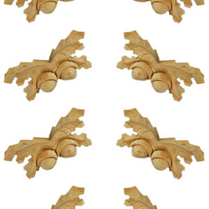 Set of Eight Mini Oakleaf & Acorns - 970