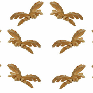 A Set of Five Pairs of Oakleaf and Acorn Onlay - 971